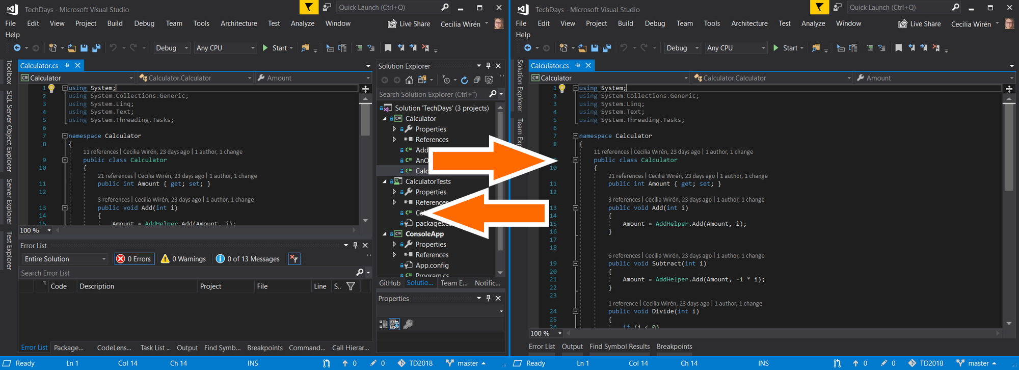 Save Visual Studio layouts and switch between them