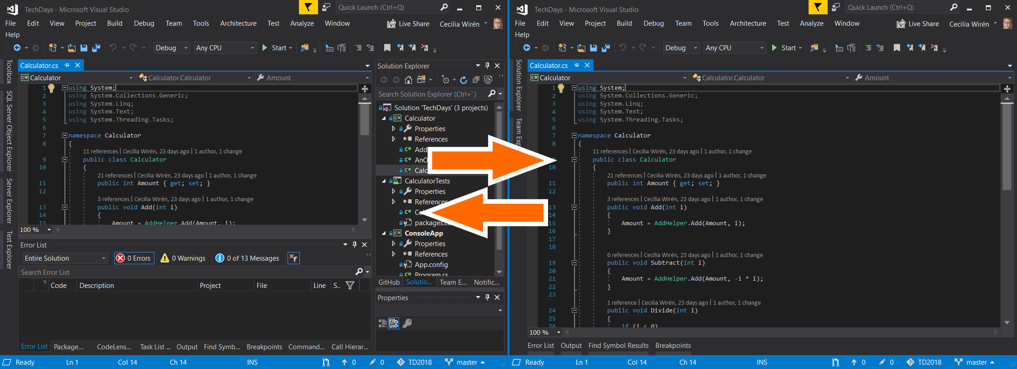 Save Visual Studio layouts and switch between them · CeciliaSHARP